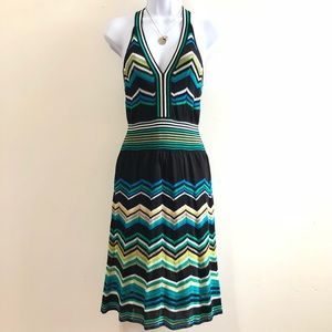 Laundry•By Shelli Segal crochet chevron knit dress